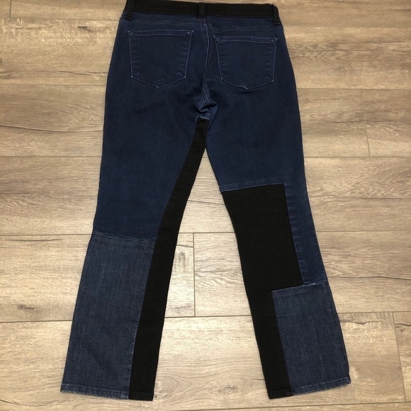 J Brand Mid Rise Patch Work Denim Jeans Size 25 - Picture 6 of 8